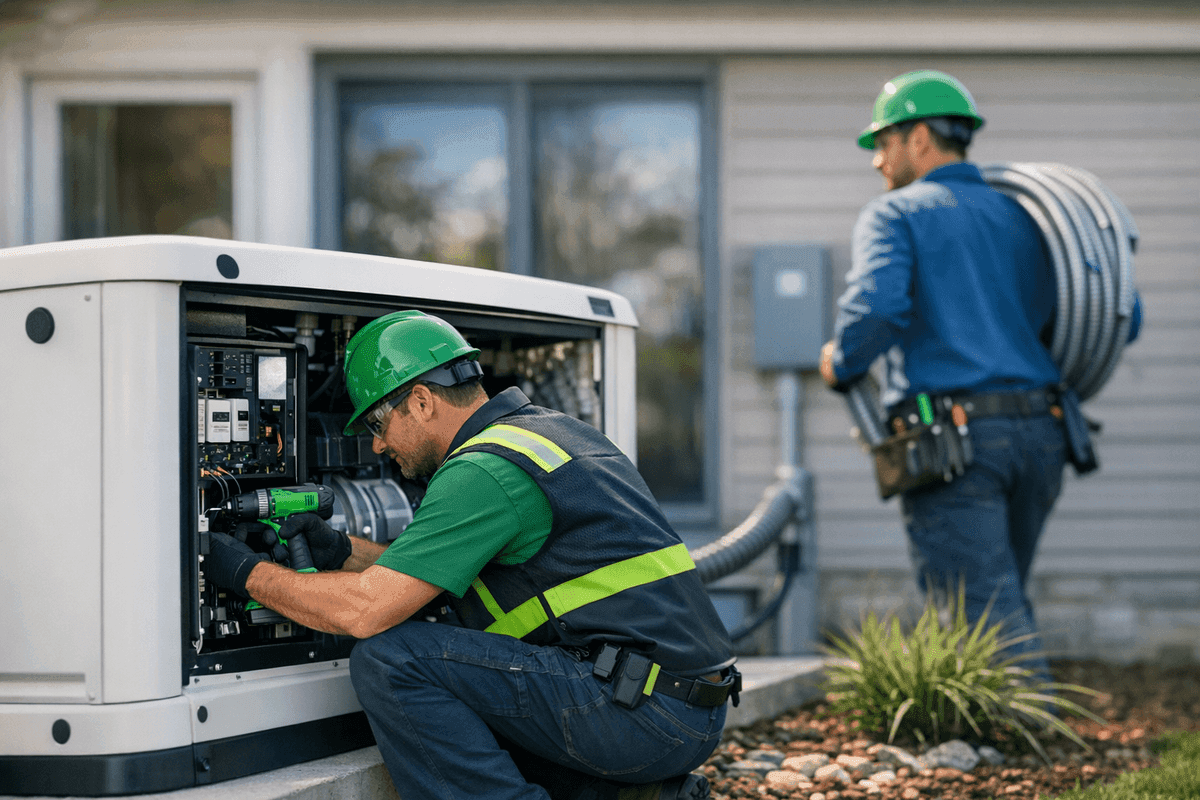 Generator Installation service by Best Indy HVAC
