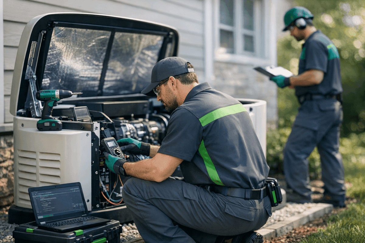 Generator Maintenance service by Best Indy HVAC