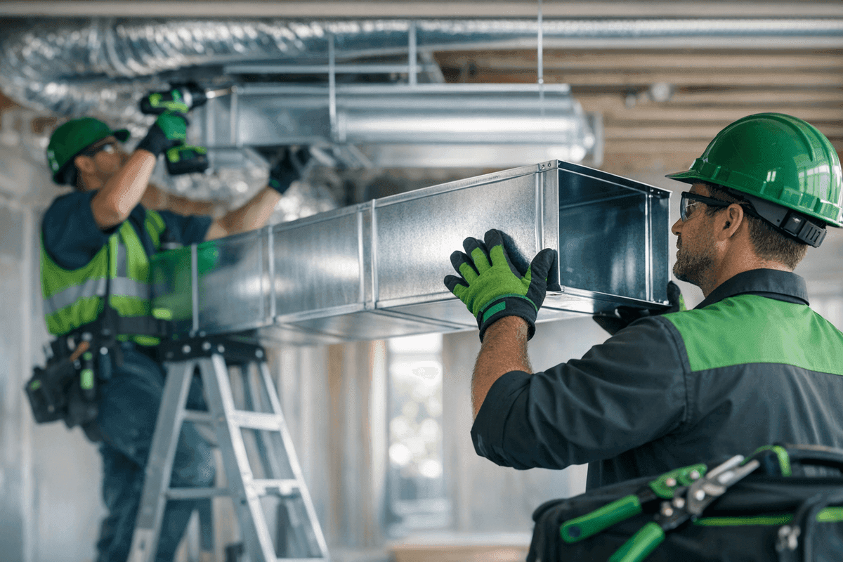 Sheet Metal service by Best Indy HVAC